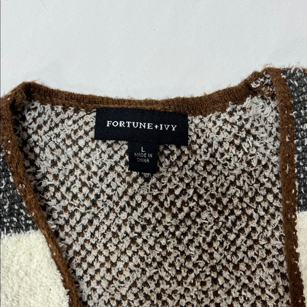 Fortune +Ivy duster sweater size L from stitch fix - Picture 2 of 9